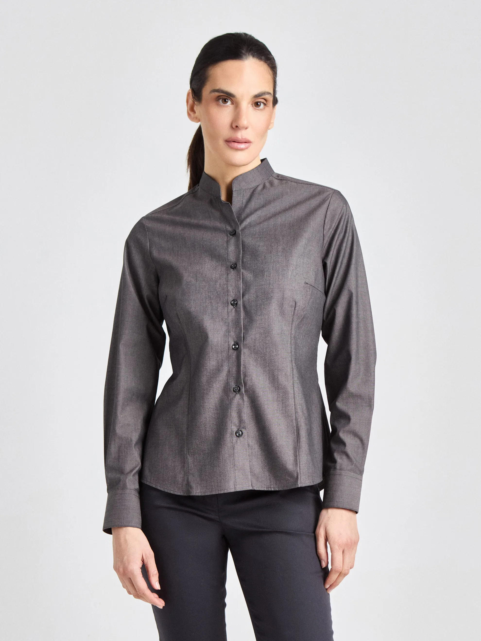 Pacentro Lady Melange - Bluse - dunkelgrau